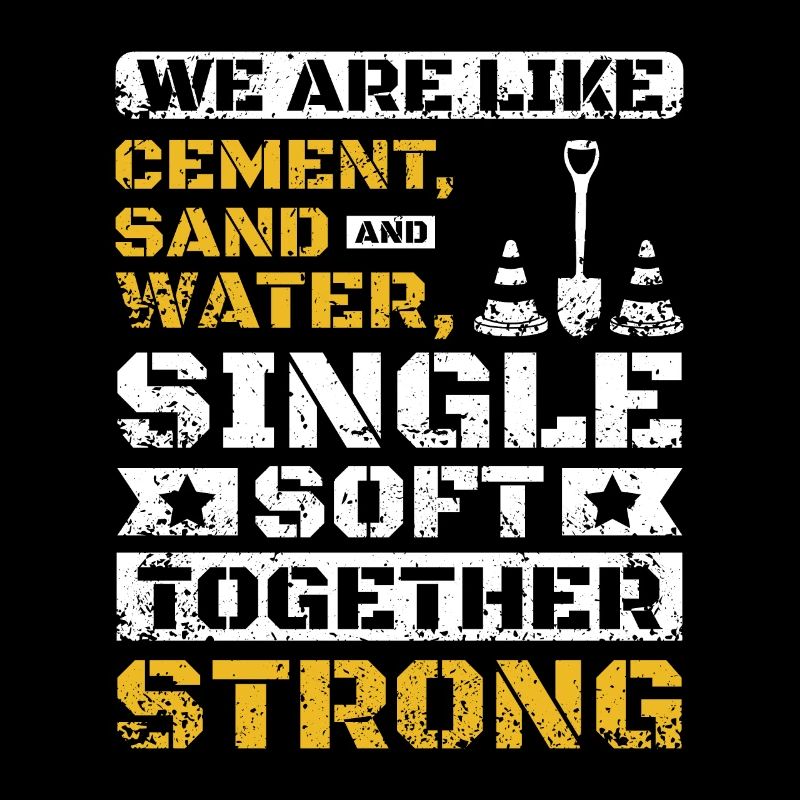 Nous sommes comme du sable de ciment et de l’eau