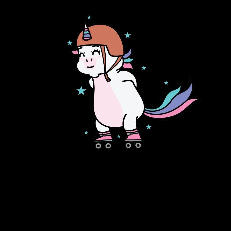 Unicorn at inline skating mythical creature sport