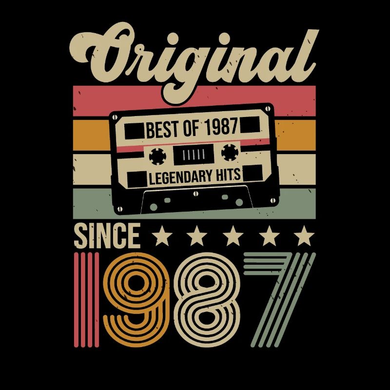 Vintage Geburtstag Original Geschenkidee 1987