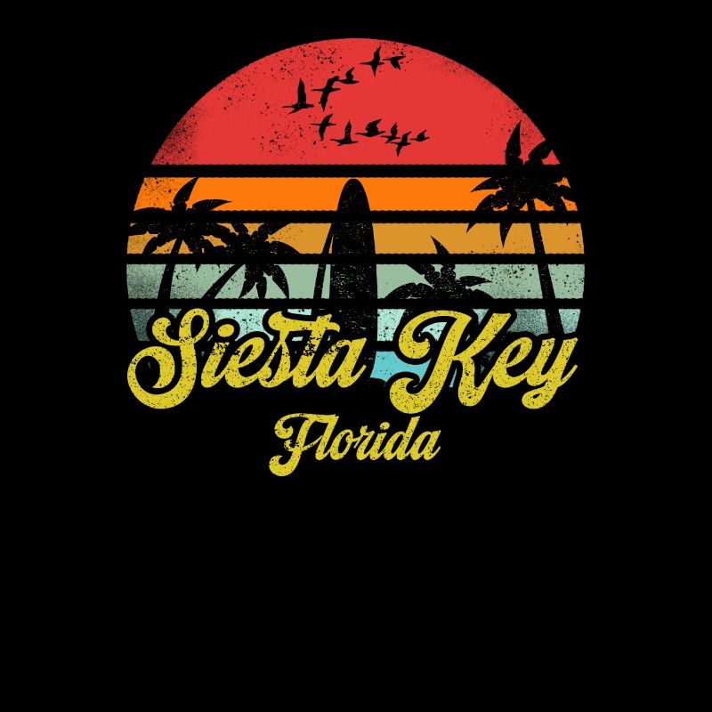 Vintage Siesta Key Floride Surf Rétro Surf Fun