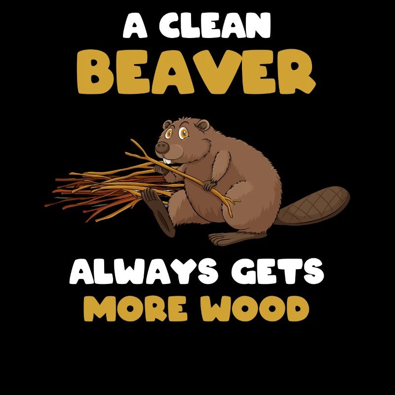 Un castor propre obtient de plus en plus de bois