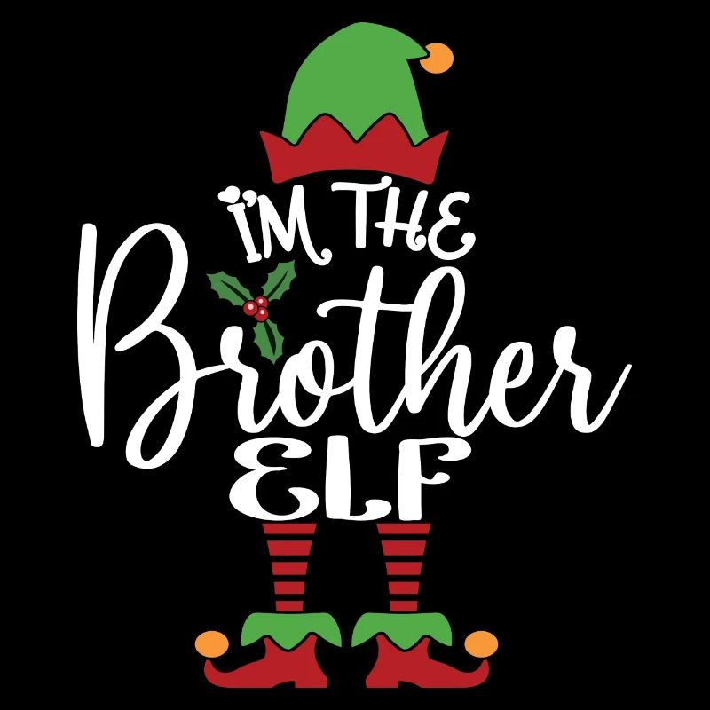 Bruder Elf süßes lustiges passendes Weihnachtskostüm