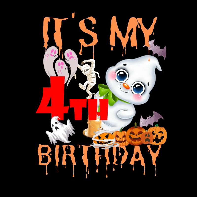 C’EST MON ANNIVERSAIRE 4TH Halloween Ghosts Ghouls