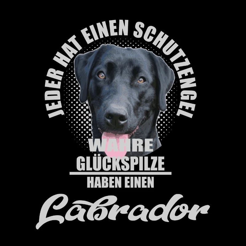 Schwarzer Labrador Schutzengel Spruch