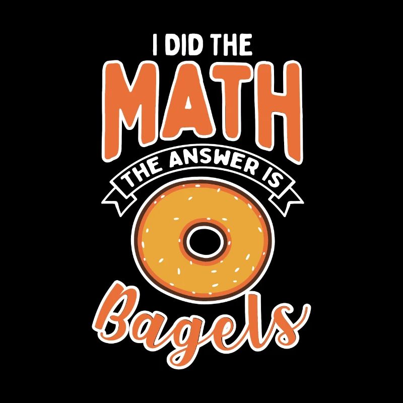 Math Bagel Nerd Bagels Professeur de mathématiques