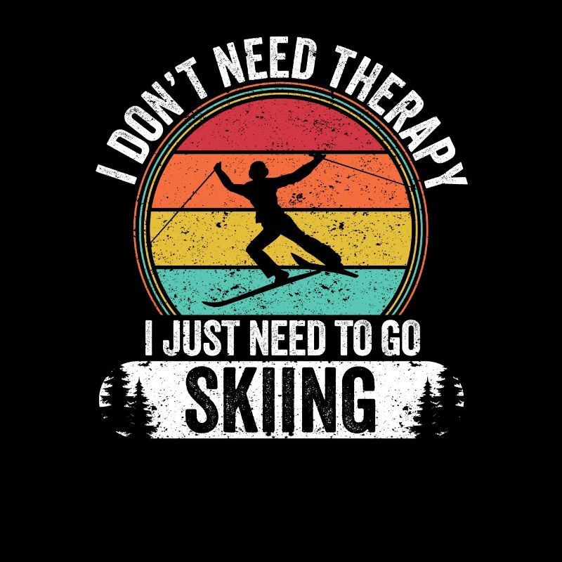 Funny skier I don't need therapy