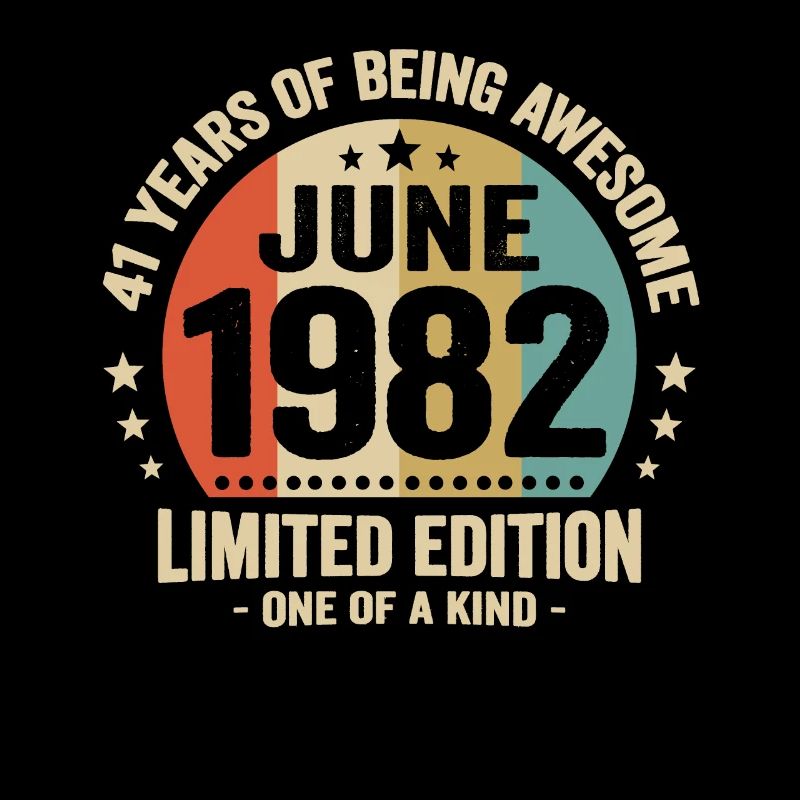 Juni 1982 41-jähriges Jubiläum Vintage-Geschenkidee