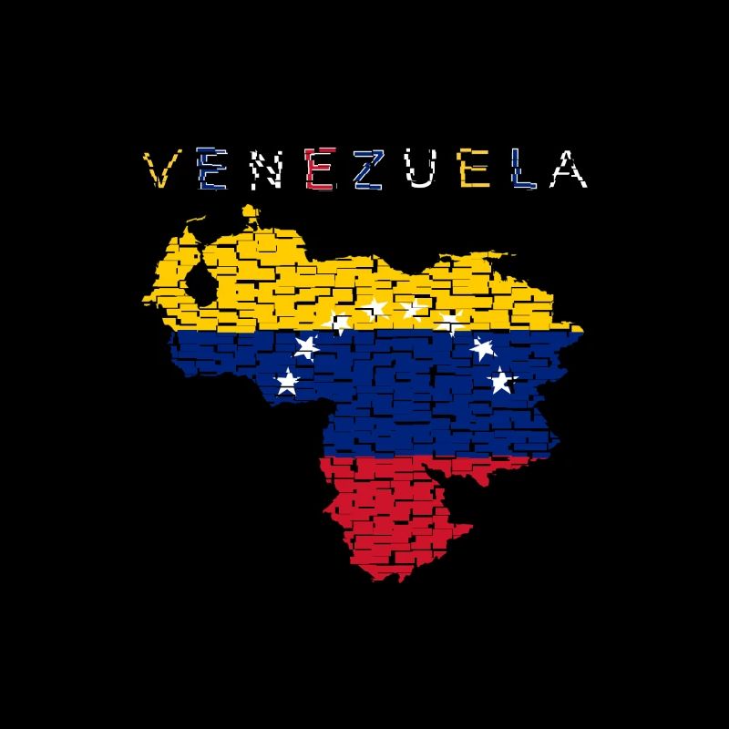 Venezuela Map Flag