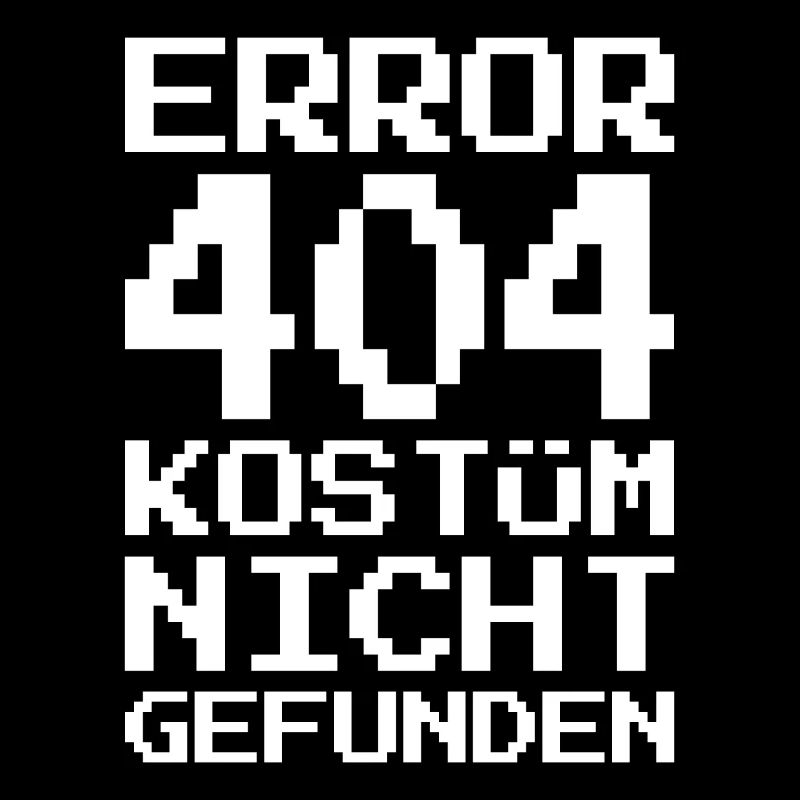 Error 404 Kostüm Nicht Gefunden Karneval Halloween
