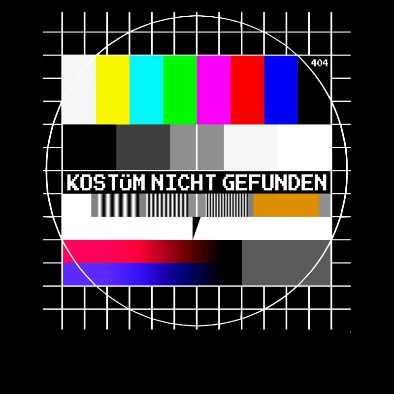 Testbild Error 404 Kostüm Nicht Gefunden Karneval