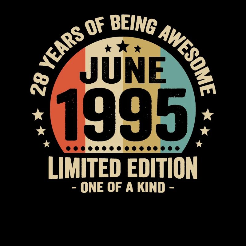 Juni 1995 28-jähriges Jubiläum Vintage-Geschenkidee