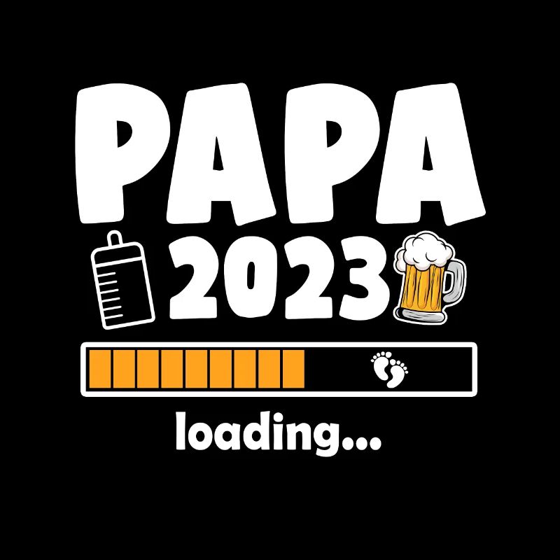 Papa 2023 Loading Stolzer Vater Werdender Dad