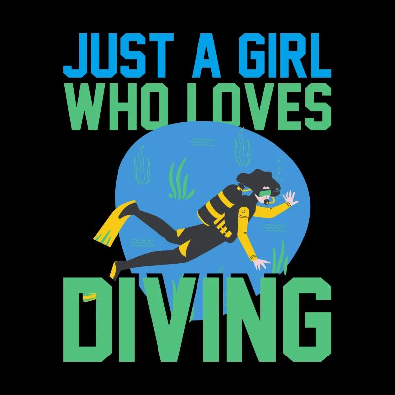 NUR EIN MÄDCHEN, DAS DAS TAUCHEN LIEBT