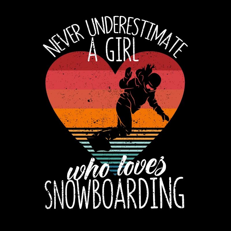 Unterschätzen Sie niemals ein Mädchen, das Snow