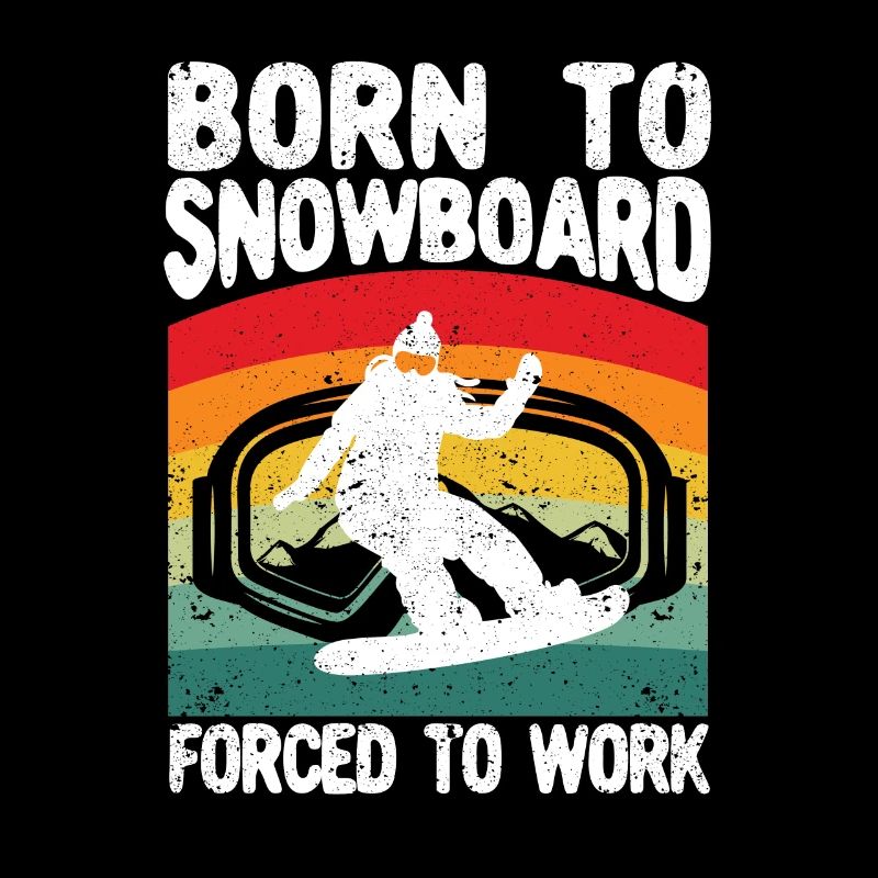 Funny Winter Snowboarding Born for snowboarding