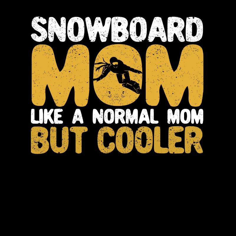 Snowboard Mom Funny Snowboarding Mum Muttertag