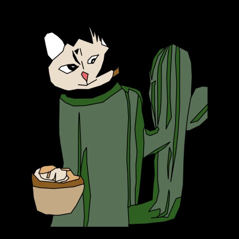 Cat Making Biscuits Christmas Funny