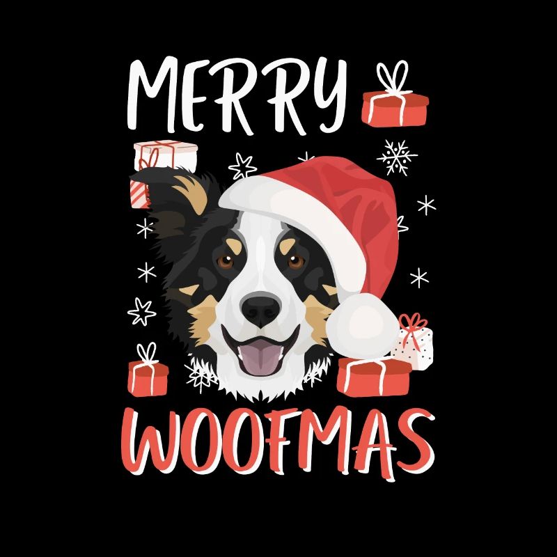 Border Collie Merry Christmas