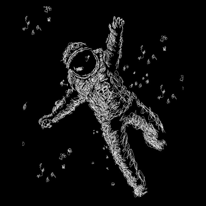 Astronaute dans le ciel