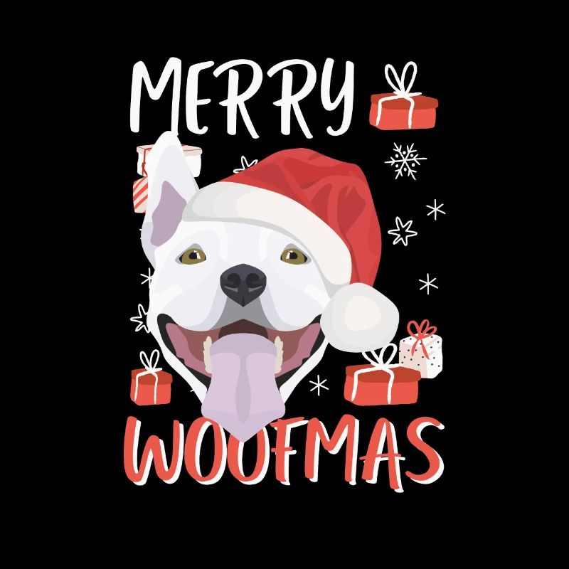 Bull Terrier Merry Christmas