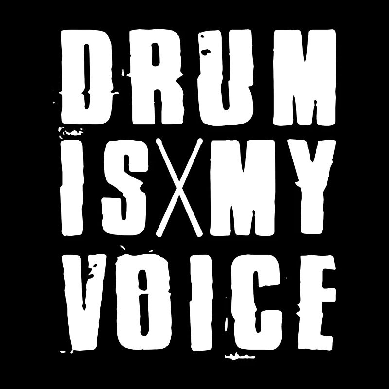 Drum Is My Voice Drumsticks Drummers Gift Idea