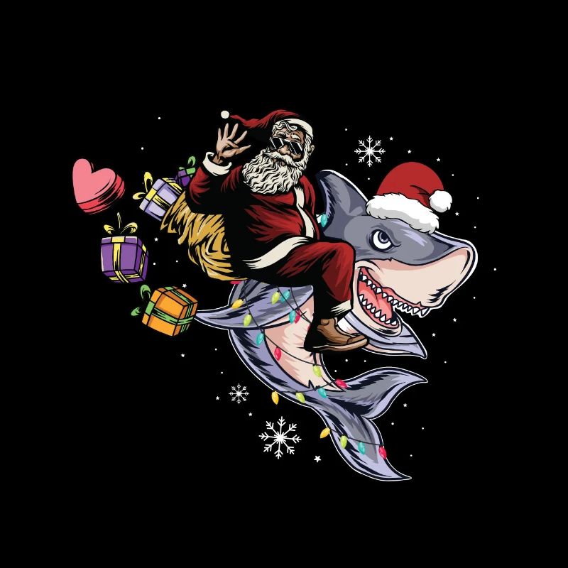 Requin de Noël Père Noël Père Noël