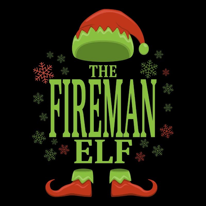 Pompier elfe de Noël