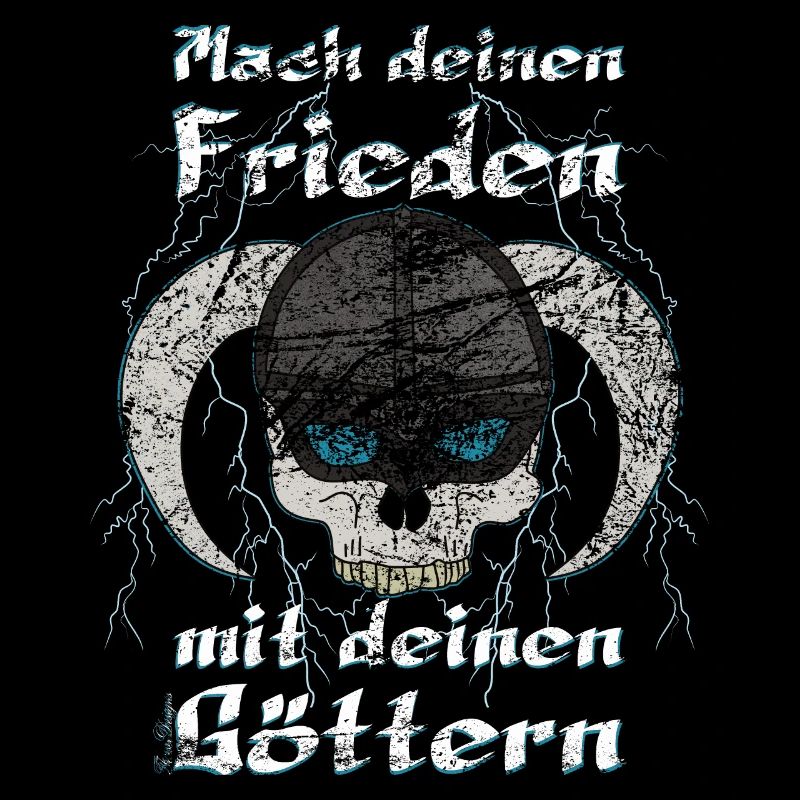 Wikinger Totenkopf , mach deinen Frieden mit