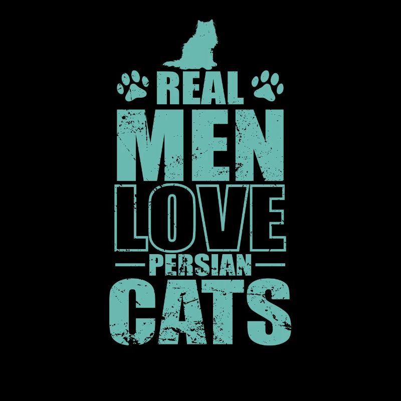 De vrais hommes aiment les chats persans chat domestique
