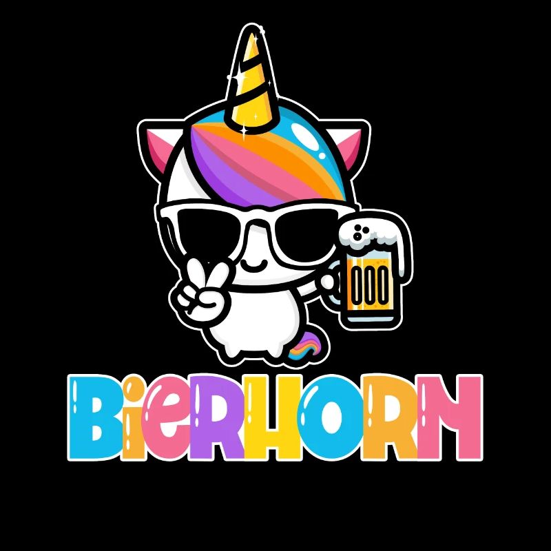 Bierhorn Einhorn Bier Party Einhörner