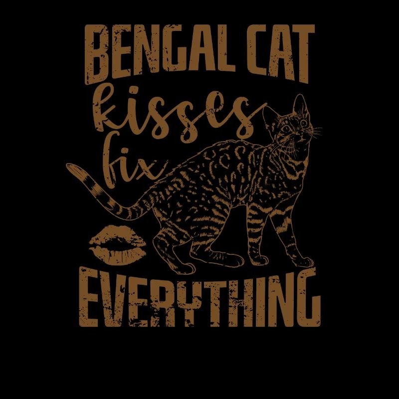 Bengal Cat Kisses fix everything Domestic Cat
