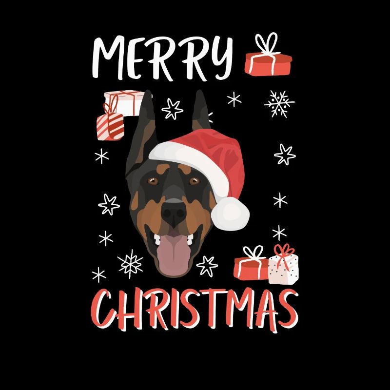 Doberman Joyeux Noël