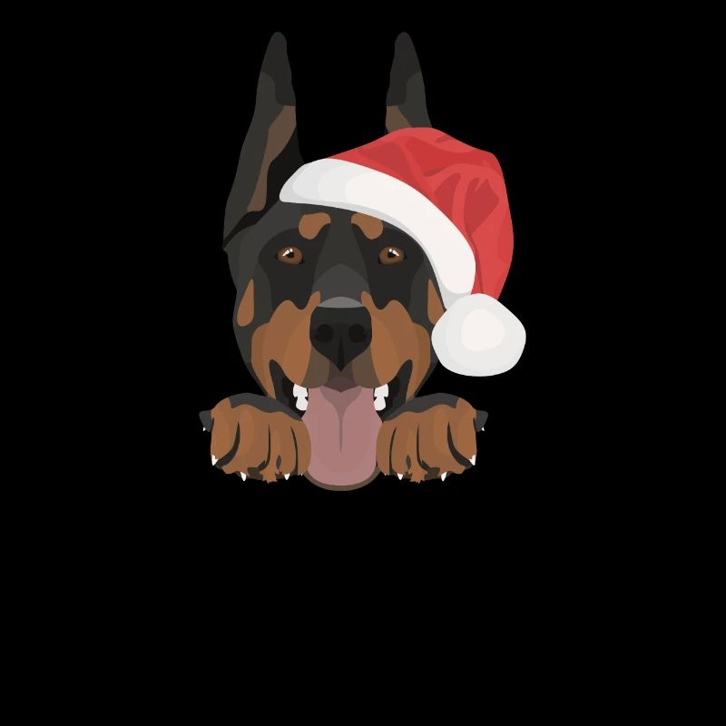 Doberman Merry Christmas