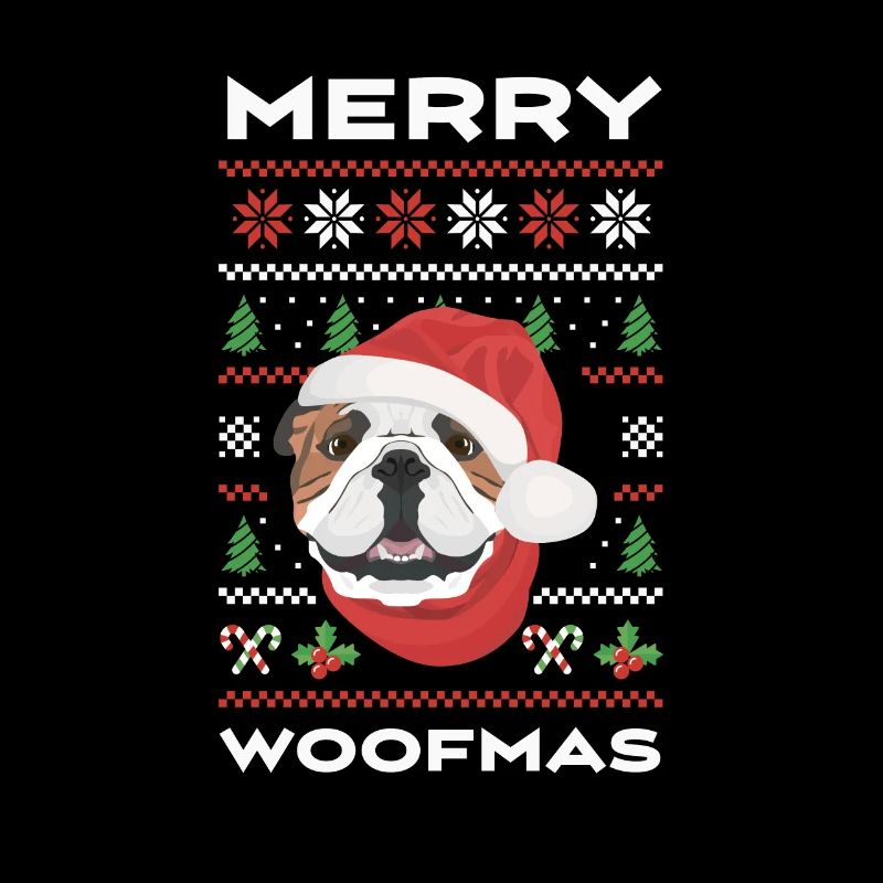 Bouledogue anglais Joyeux Noël