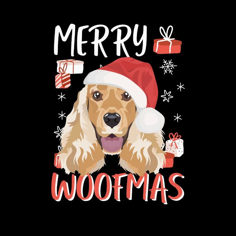 Deutsch Cocker Spaniel Merry Christmas