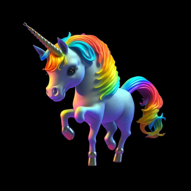 Süßes kleines Einhorn ist auf der Suche nach dir 2