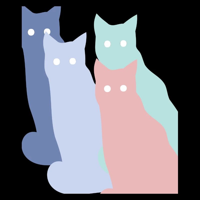 Chats pastels