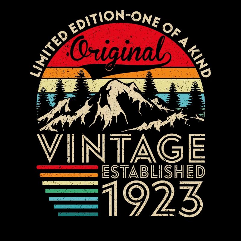 Original vintage established in 1923 anniversary