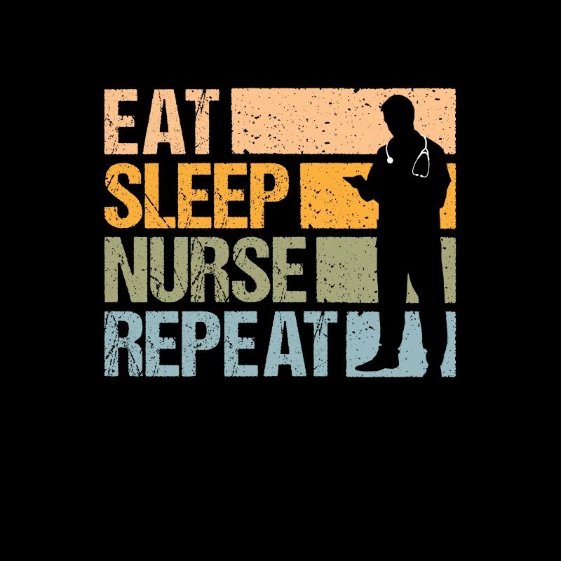 Eat Sleep Nurse Repeat Vintage Gift idea