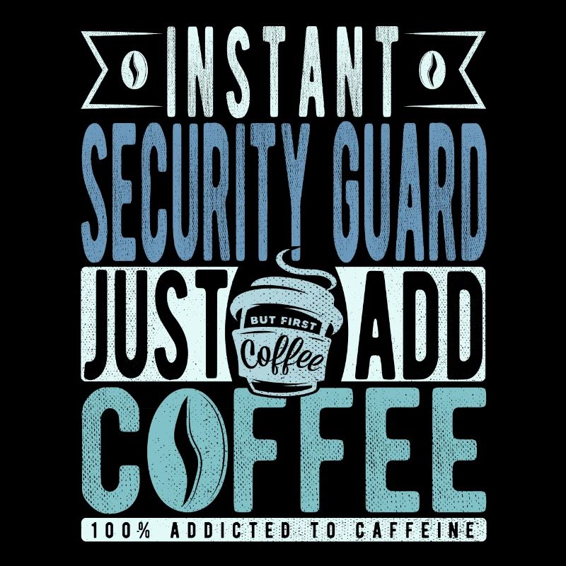 Café de l’agent de sécurité disant