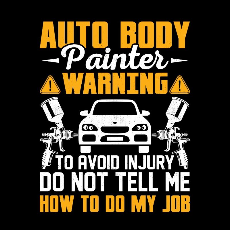 Auto Body Painter Warning To Avoid Injury Do Not T