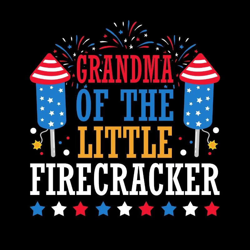 Großmutter Des Kleinen Feuerwerkskörpers 4. Juli