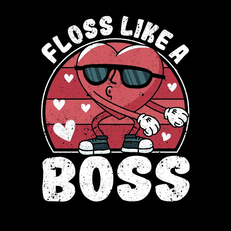 Valentine's Day Dance Heart Love Flossing Flossing