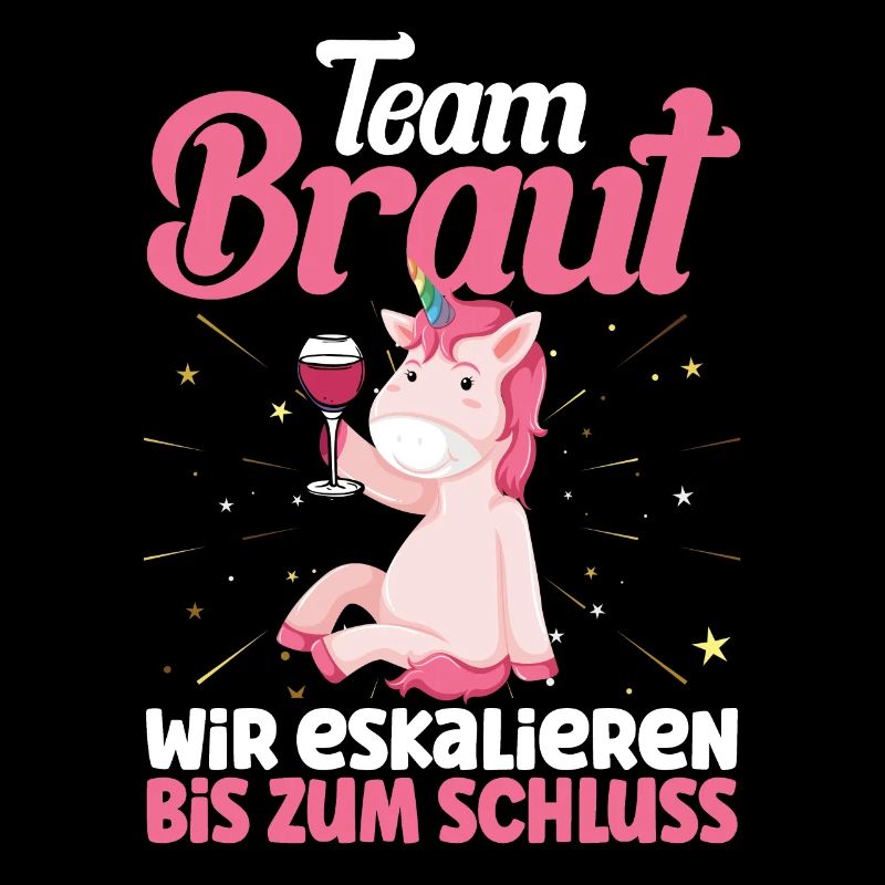 Team Braut Einhorn
