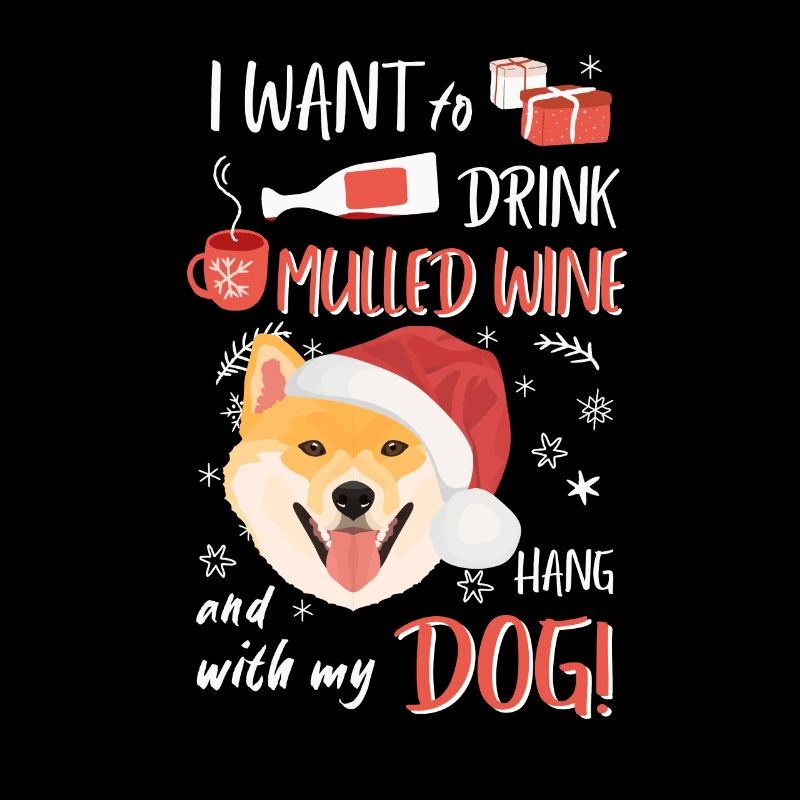 Shiba Inu mulled wine Christmas