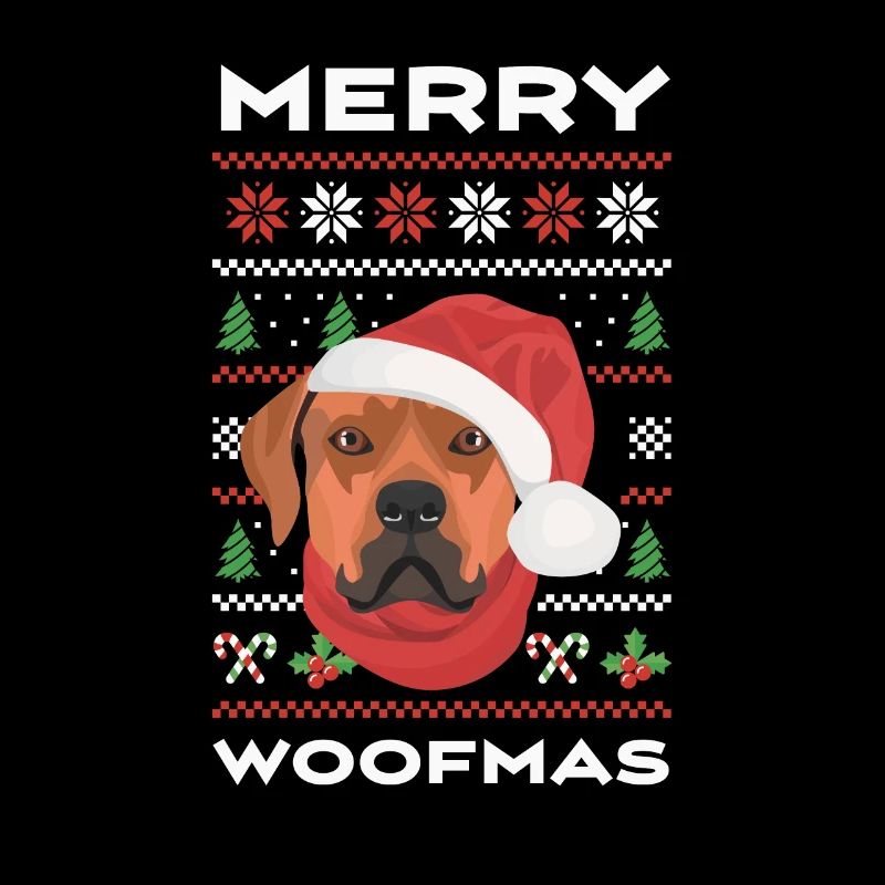 Rhodesian Ridgeback Joyeux Noël