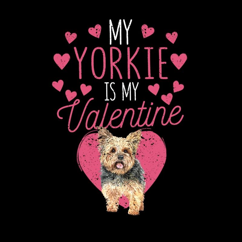 Saint-Valentin Yorkshire Terrier Mon Yorkie est