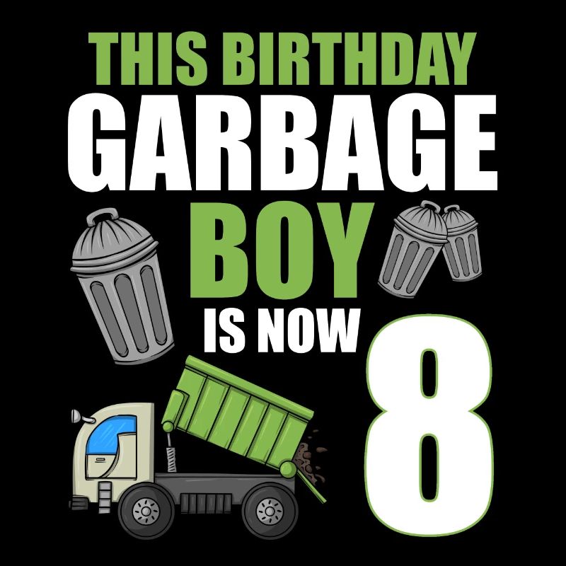 Müllwagen Geburtstag Kinder Junge 8. Geburtstag Party