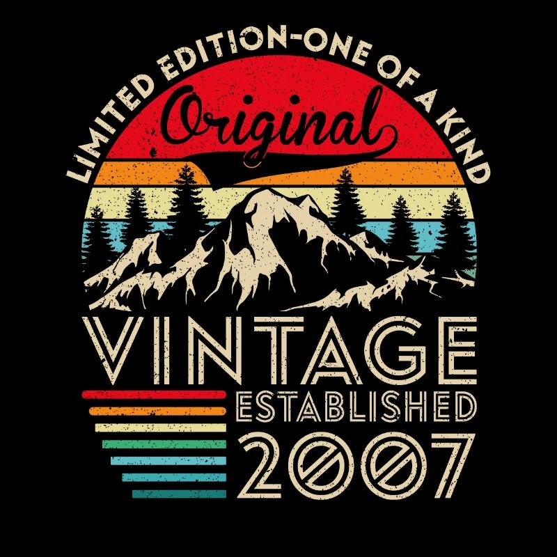 Original vintage established in 2007 anniversary