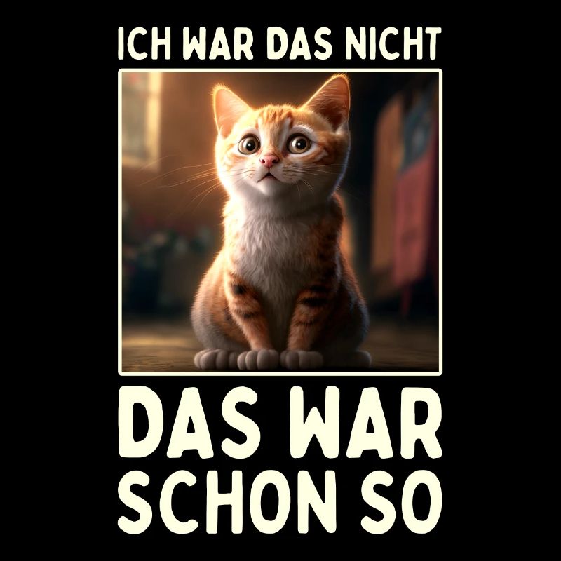 Katze Ich War Das Nicht Das War Schon So Katzen